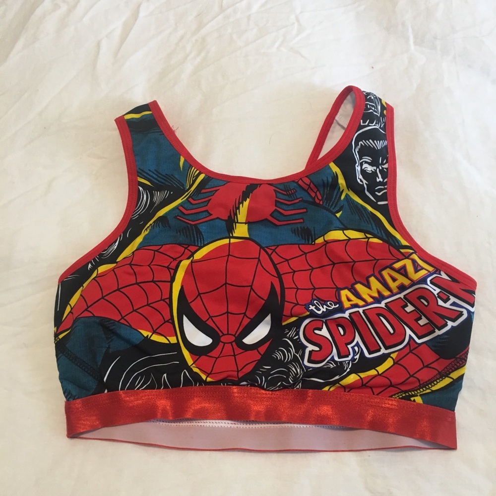 NWOT Spider-Man sports bra